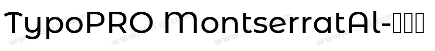 TypoPRO MontserratAl字体转换